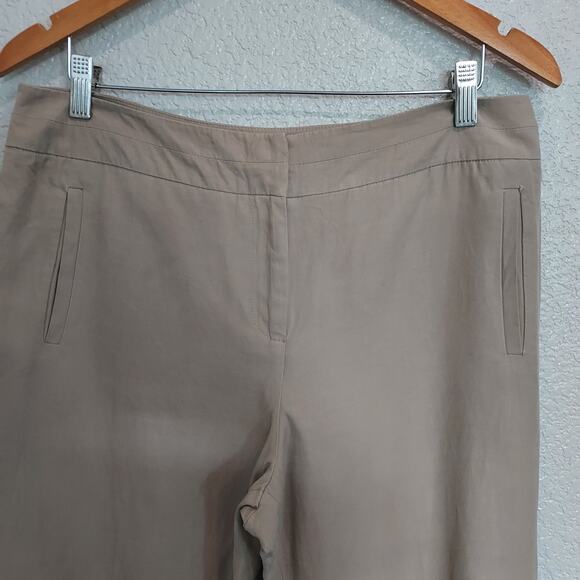 Pendelton Tan Silk Blend Trouser Pants Size 12 - Picture 4 of 13